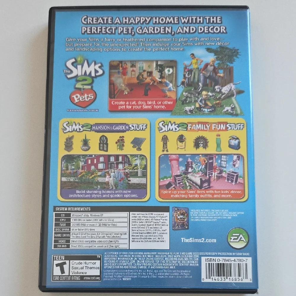 The Sims 2 Fun with Pets Collection - PC Game - Mansion & Garden, Family, Pets